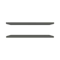 Grey Floating Shelf 2 Or Less Grey Floating Horizontal Primary Living Space Open Back Wood Modern Wall Mounted Particle Board