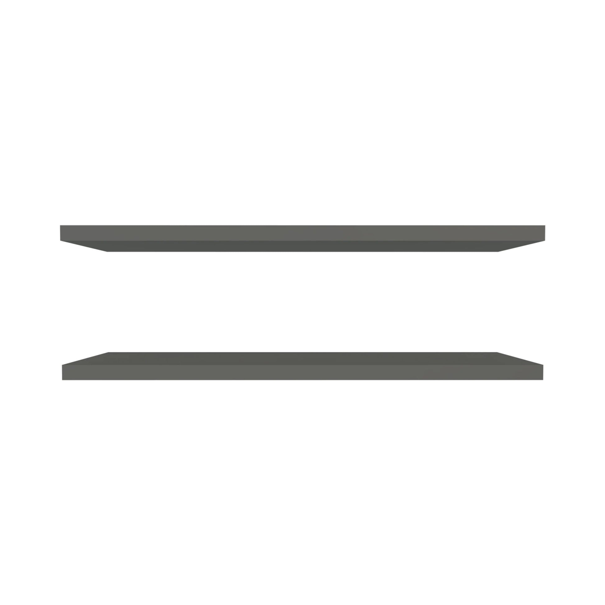 Grey Floating Shelf 2 Or Less Grey Floating Horizontal Primary Living Space Open Back Wood Modern Wall Mounted Particle Board