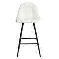 Counter Stools,Set Of 2 Bar Stools With Back And Footrest, Modern Metal Counter Height Barstools For Kitchen Home Bar,25.5