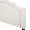 Broxton Headboard Queen Ivory Fabric