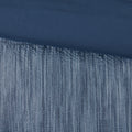7 Piece Printed Seersucker Comforter Set Navy Queen Queen Navy Microfiber