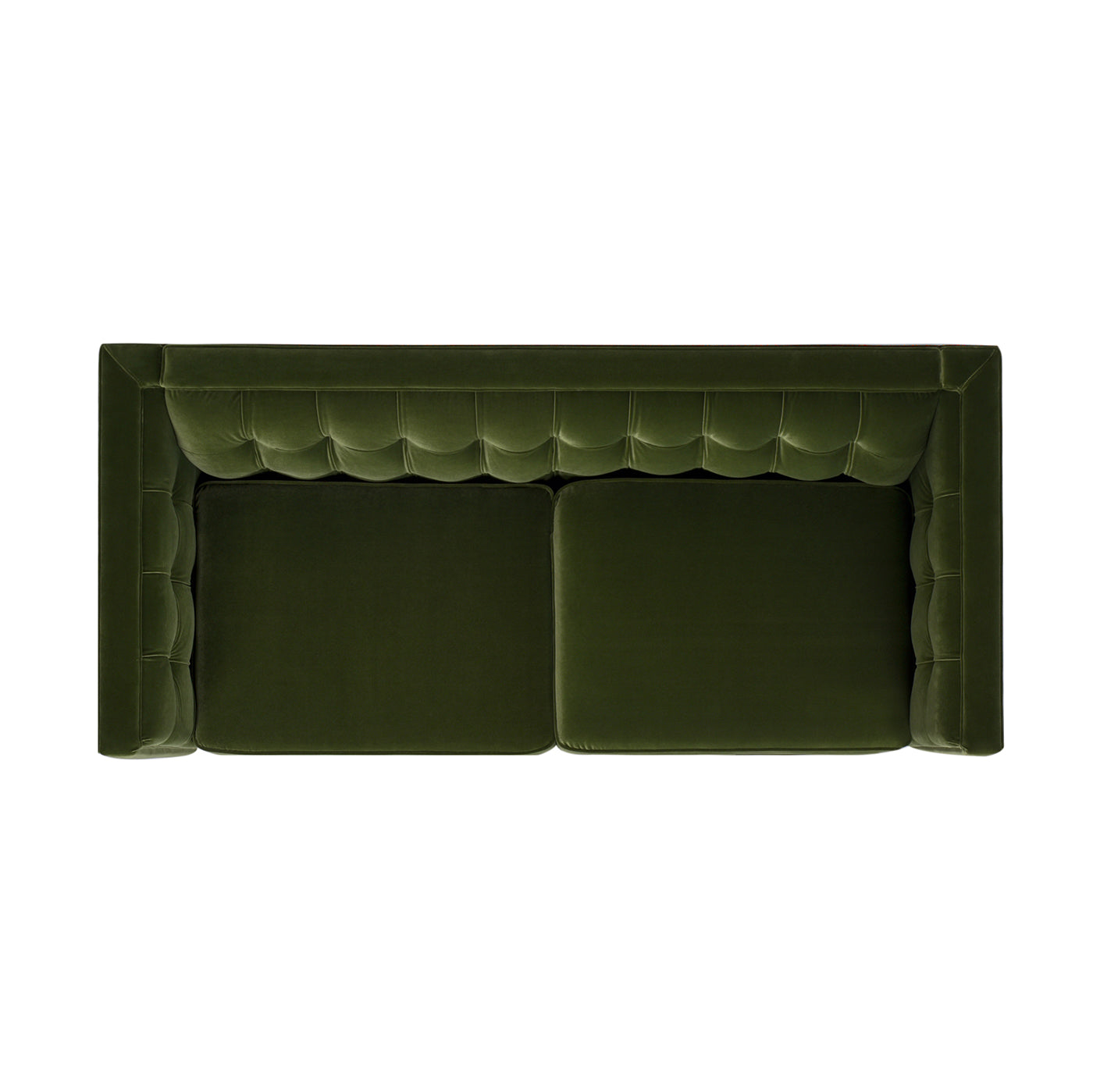 James 74" Modern Tuxedo Sofa, Olive Green Performance Velvet Olive Green Foam Velvet 2 Seat