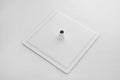 Rain Shower Head High Pressure Rainfall Showerhead Water Saving White Bathroom Stainless Steel