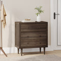 Nordic 3 Drawer Chest Walnut Mdf