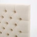 Bierman Headboard Queen Beige Fabric