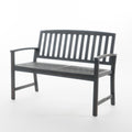 Loja Bench Dark Grey Acacia Wood