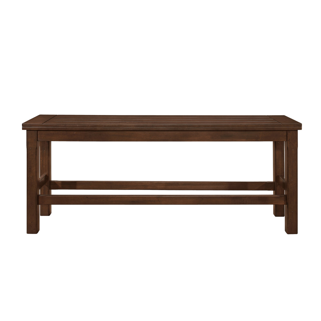 Dark Brown Finish Counter Height Bench 1Pc Wooden Dining Classic Dining Kitchen Furniture Dark Brown Dining Room Transitional Wood