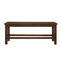 Dark Brown Finish Counter Height Bench 1Pc Wooden Dining Classic Dining Kitchen Furniture Dark Brown Dining Room Transitional Wood