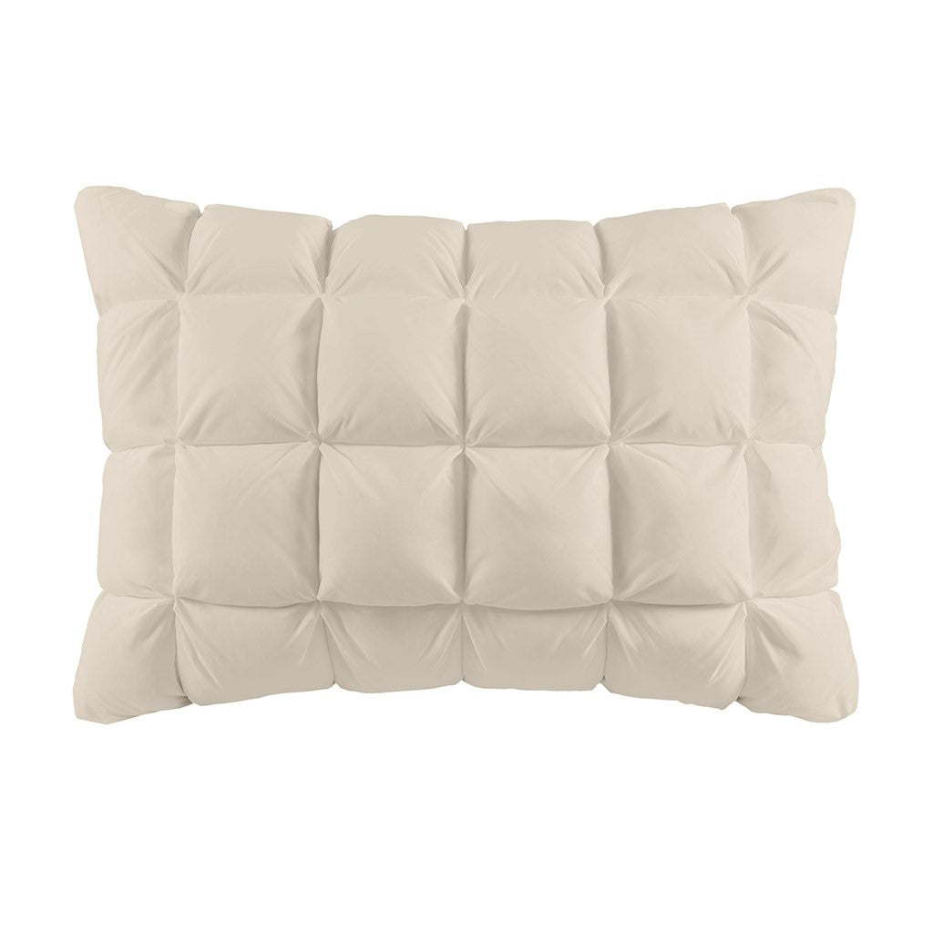 Overfilled Pillow Protector Single Piece King Size Beige Polyester