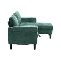 United Sectional Sofa Reversible Sectional Sleeper Sectional Sofa With Storage Chaise Green Chenille