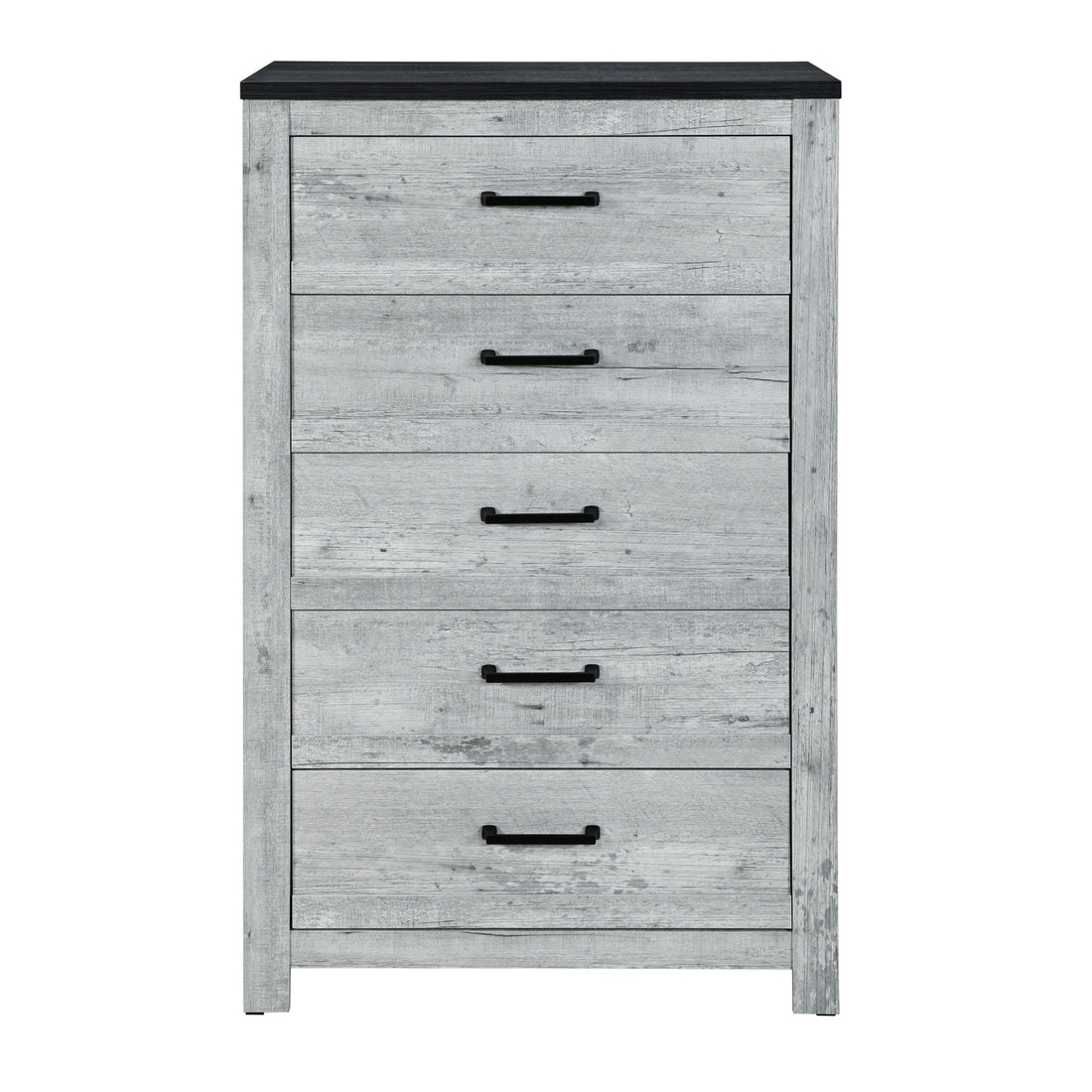 Kicks Grey Wash Chest Gray Wash Solid Wood Mdf