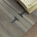 Homcom Farmhouse Coffee Table, Square Coffee Table With Storage For Living Room, Center Table With Hinged Flip Lift Top And Hidden Space, Distressed Gray Gray Particle Board