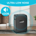 Paper Shredder,18 Sheet High Security Level P 4 Heavy Duty Paper Card Shredder For Home Office By 5.28 Gallons Pullout Waste Bin Etl Black Abs Pc