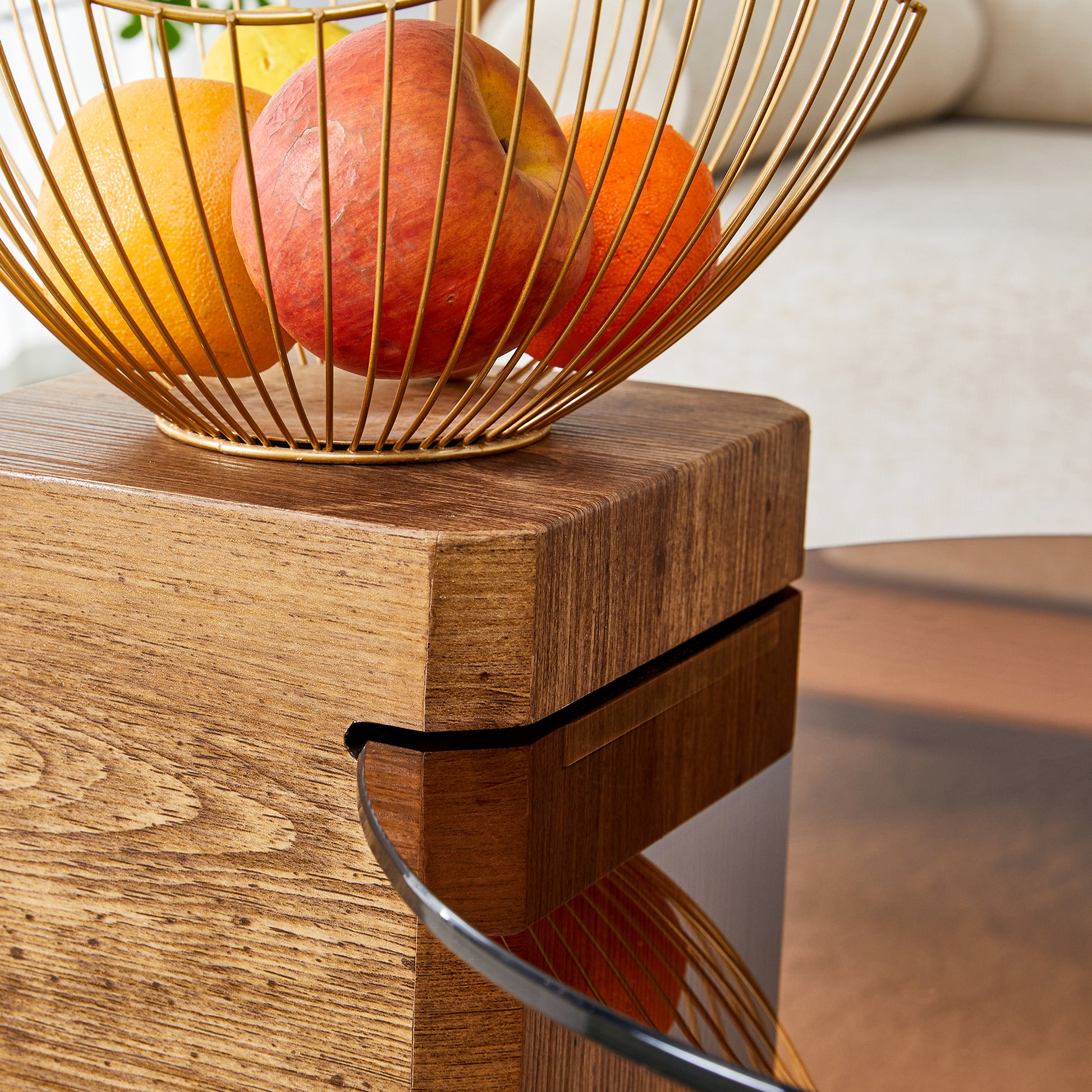 The Detachable Double Decker Coffee Table, The Stylish Design Is More Precious, And The Detachable Design Can Make The Use Of Space More Flexible And Suitable For Various Scenes. Wood Mdf
