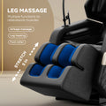 2024 Massage Chair Recliner With Zero Gravity With Full Body Air Pressure Black Pu Leather