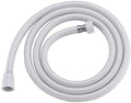 Pvc Shower Hose 59 Inches Extra Long Smooth Handheld Shower Hose Flexible Anti Kink Handheld Shower Head Hose With Brass Spin Inner Core White White Plastic