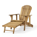 Malibu Reclining Adirondack Chair Natural Stained Acacia Wood