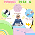 5 Piece Kids Climbing Toys For Toddlers, Foam Climbing Blocks For Babies, Kids Crawling And Climbing Indoor Active Play Structure Colorful Under 50 Lbs Cute Foam 1 To 2 Years Pu Indoor