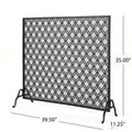 Fire Screens Black Iron