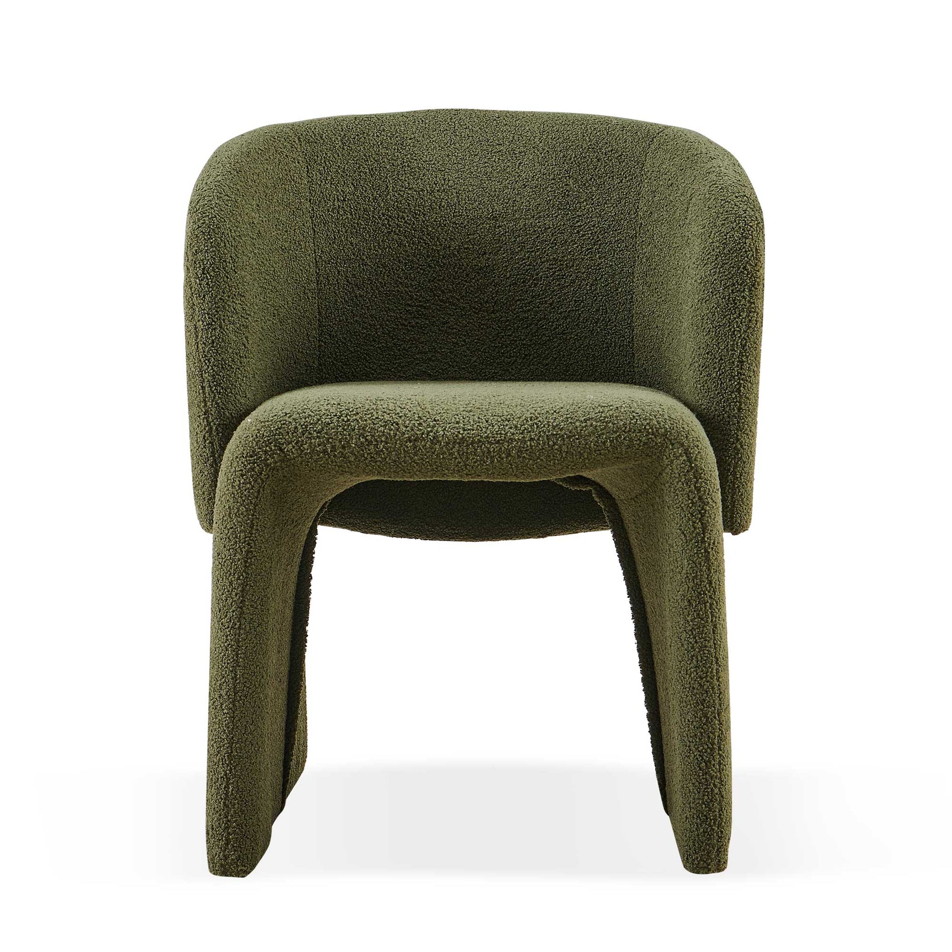 Modern Accent Chair Green Single Sofa Chair,Upholstered Side Chair Teddy Comfy Reading Chair For Dining Room Bedroom Living Room Reception Green 2Pc Green Primary Living Space Modern Set Of 2 Foam Teddy