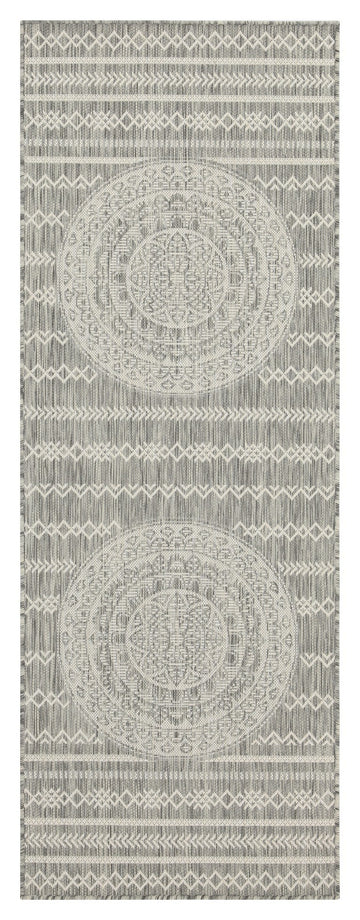 Sunshine Gc Har2018 Silver 2 Ft. 7 In. X 7 Ft. 3 In. Indoor Outdoor Area Rug Silver Polyester Polypropylene