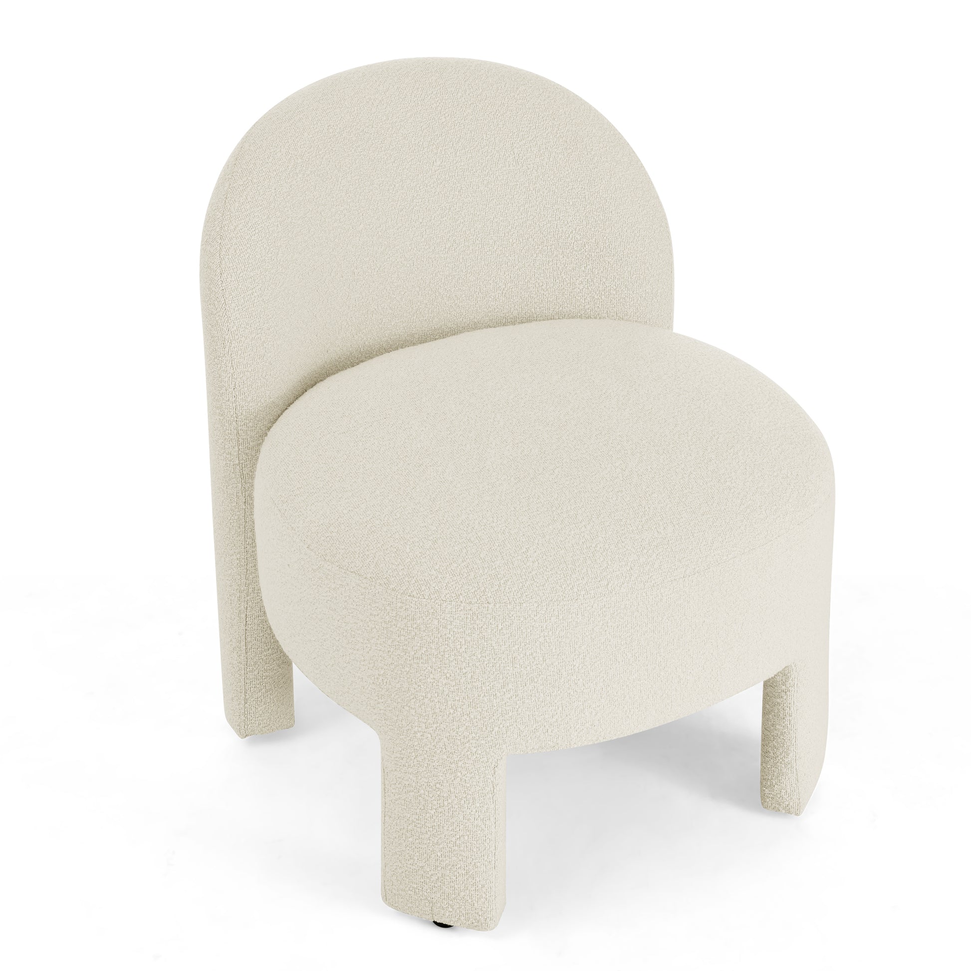 Hoop Gauze Lounge Chair With Sof Cushion And Backrest, Need To Be Assembled, Suitable For Living Room'Bedroomldining Roombeige 24.5"28.75"28.75" Beige Foam