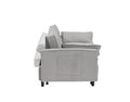 54.30 Inch Double Two Seat Casual Sofa With Pull Out Bed, Living Room Furniture, Light Grey Gray Corduroy 2 Seat