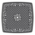Cushions In Random Colors 3 Piece Set Of Cast Aluminum Patio Furniture With Cushions Yes Dining Set Black Seats 2 Rust Resistant Frame Water Resistant Cushion Garden & Outdoor Complete Patio Sets Aluminium