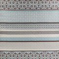 5 Piece Reversible Jacquard Bedspread Set Blue King King Blue Cotton