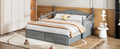 Wooden Twin Size Daybed With Twin Size Trundle, Extendable Daybed With Two Storage Drawers,Gray Expected Arrival Time:9.12 Twin Gray Wood