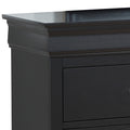 Louisphillipe G02150 D Dresserblack Black 5 Drawers & Above Partice Board Mdf Pine Wood
