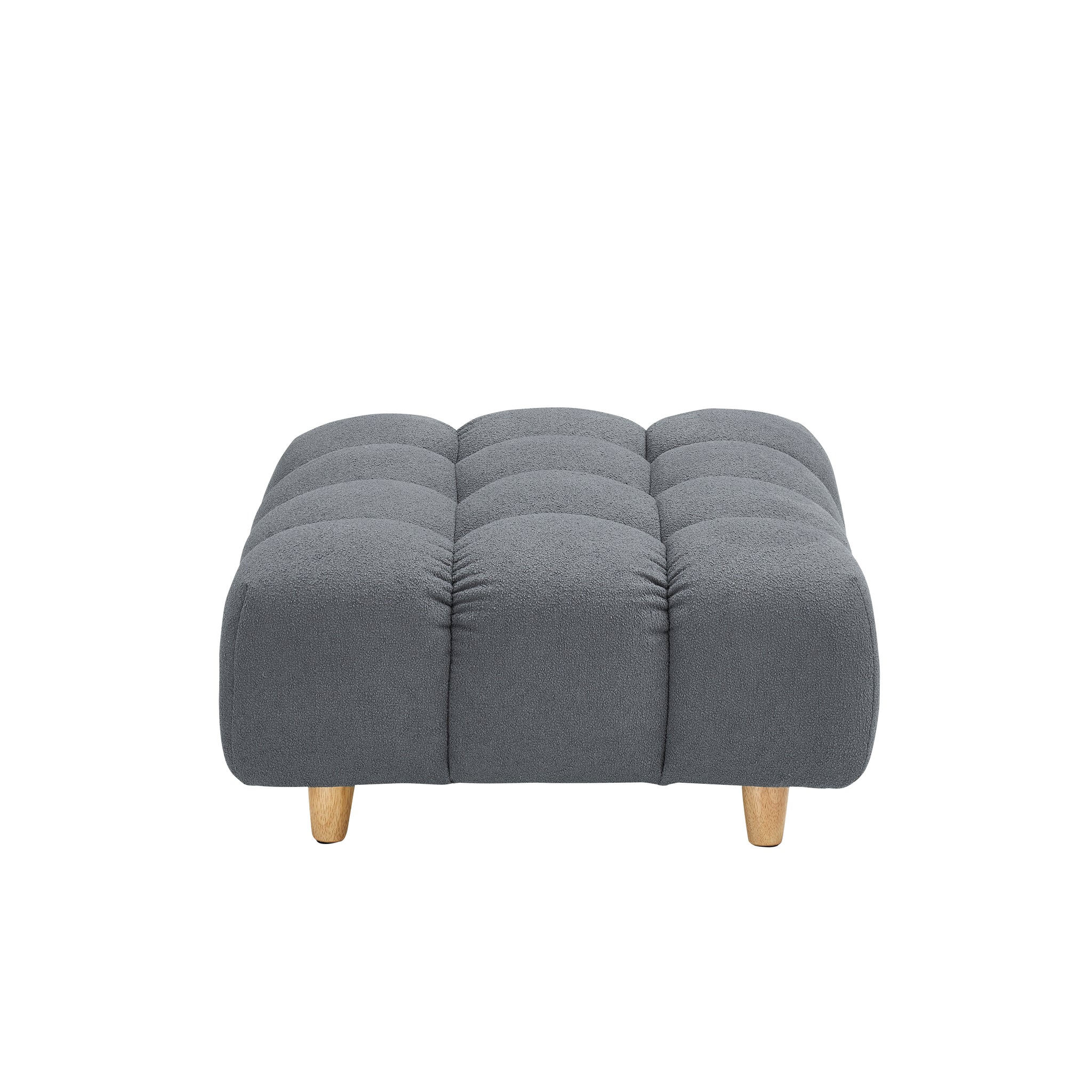 30 Inches Long, Teddy Sofa Fabric, With Spacious And Comfortable Seat, For Apartment Office Living Room Gray Gray Teddy 1 Seat