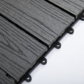 Outsunny Interlocking Deck Tiles, Pack Of 11 Outdoor Flooring Patio Tiles, 12