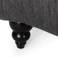 Chaise Lounge Charcoal Fabric 1 Seat