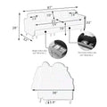 Beige Technology Cloth Three Seat Sofa Lift Sofa Bed With Locker Sofa Sofa Bed Small Sofa Small Family Sofa Bed Beige Teddy 3 Seat
