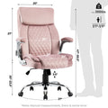 Swivel Office Room Chair Executive Desk Chair Velvet Caster Metal Pink Office Foam Dry Clean American Design,Cute,Modern Handle Office Chairs Foam Adjustable Height Velvet