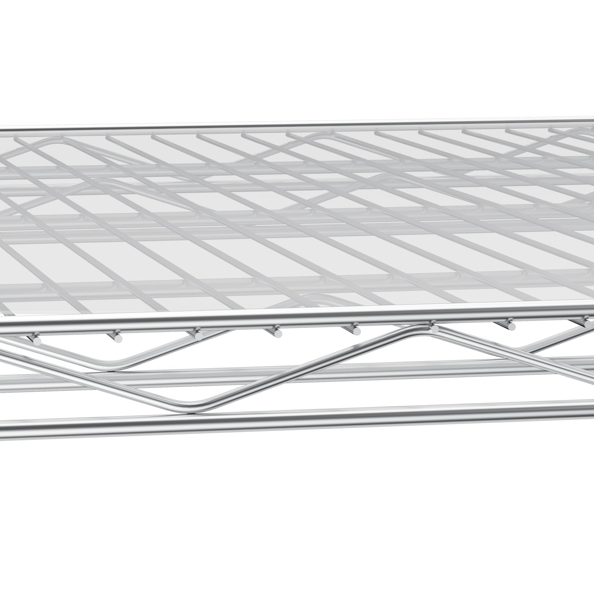 5 Tier Heavy Duty Adjustable Shelving And Racking, 300 Lbs. Per Wire Shelf, With Wheels, Adjustable Feet And Shelf Liners, For Warehouses, Supermarkets, Kitchens, Etc. 59.45 "L 24.02 "W 71.65 "H Silver Steel