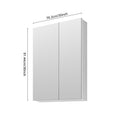 30'' W X 36'' H Bathroom Mirror Medicine Cabinet Wooden Door Medicine Cabinets For Bathroom, Wall Mounted Recessed Or Surface, Bathroom Mirror With Storage White Engineered Wood