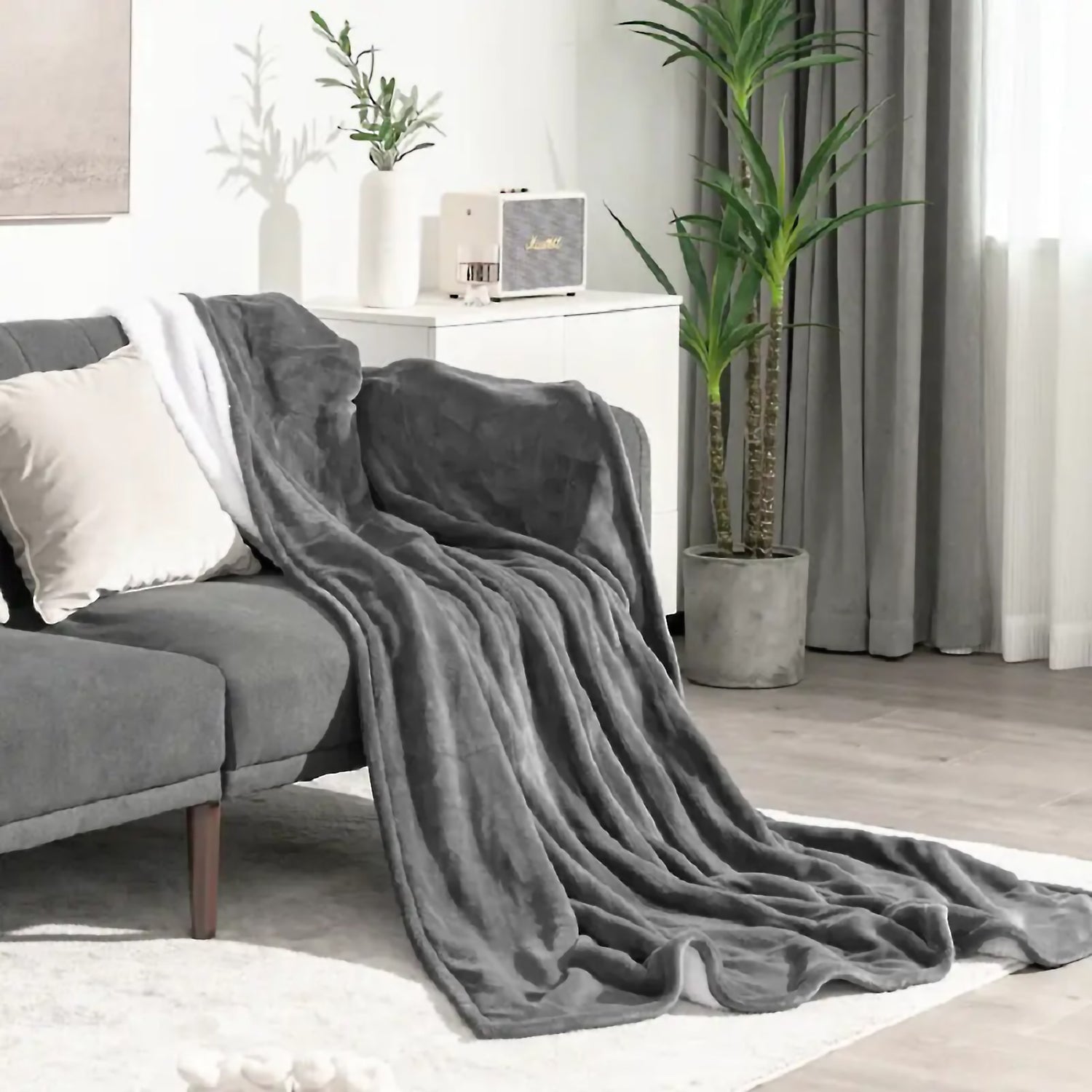 130*160Electric Blanket Grayish Flannelette