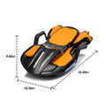 24V Kids Ride On Electric Scooter W Helmet Knee Pads,24V Ride On Toy For Kids,Spray Function,2Wd 400W Wheel Hub Motor,5.59 6.84Mph,Gravity Steering,Use For 1 2 Hours,Exercise Your Child Age 6 . Orange Polypropylene