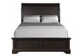 King Sleigh Bed Mahogany Solid Wood Mdf