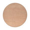 Round Coffee Table With Shelf Natural Mdf