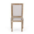 Dining Chair Light Grey Fabric