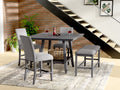 Sonnet Gray Gathering Height Bench Gray Foam Solid Wood