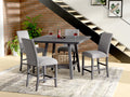 Glimm Gray Gathering Height Table Gray Engineered Wood