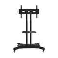 Fanco Universal Swivel Tv Stand For 32 80 Inch Tvs, Height Adjustable Table Top Tv Stand Mount With Tilt, Max Vesa 600X400Mm Black Black Primary Living Space 70 79 Inches Iron