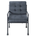 Grey And Sandy Grey Cushion Back Accent Chair Grey Primary Living Space Industrial Fabric Metal