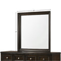 Merlot Square Mirror Mahogany Solid Wood Mdf Glass