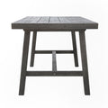 Renaissance Outdoor Patio Picnic Dining Table Grey Acacia Wood