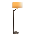 Serene Brushed Nickel Floor Lamp With Rotary Switch Metal Base White Linen Shade Brushed Nickel,White Linen,Metal
